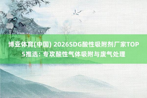 博亚体育(中国) 2026SDG酸性吸附剂厂家TOP5推选: 专攻酸性气体吸附与废气处理